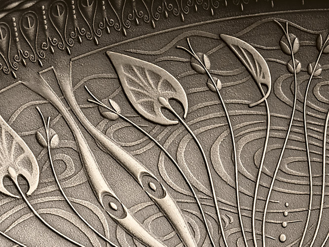 Kohler - Lilies Lore  Cast Bronze Undermount Lavatory